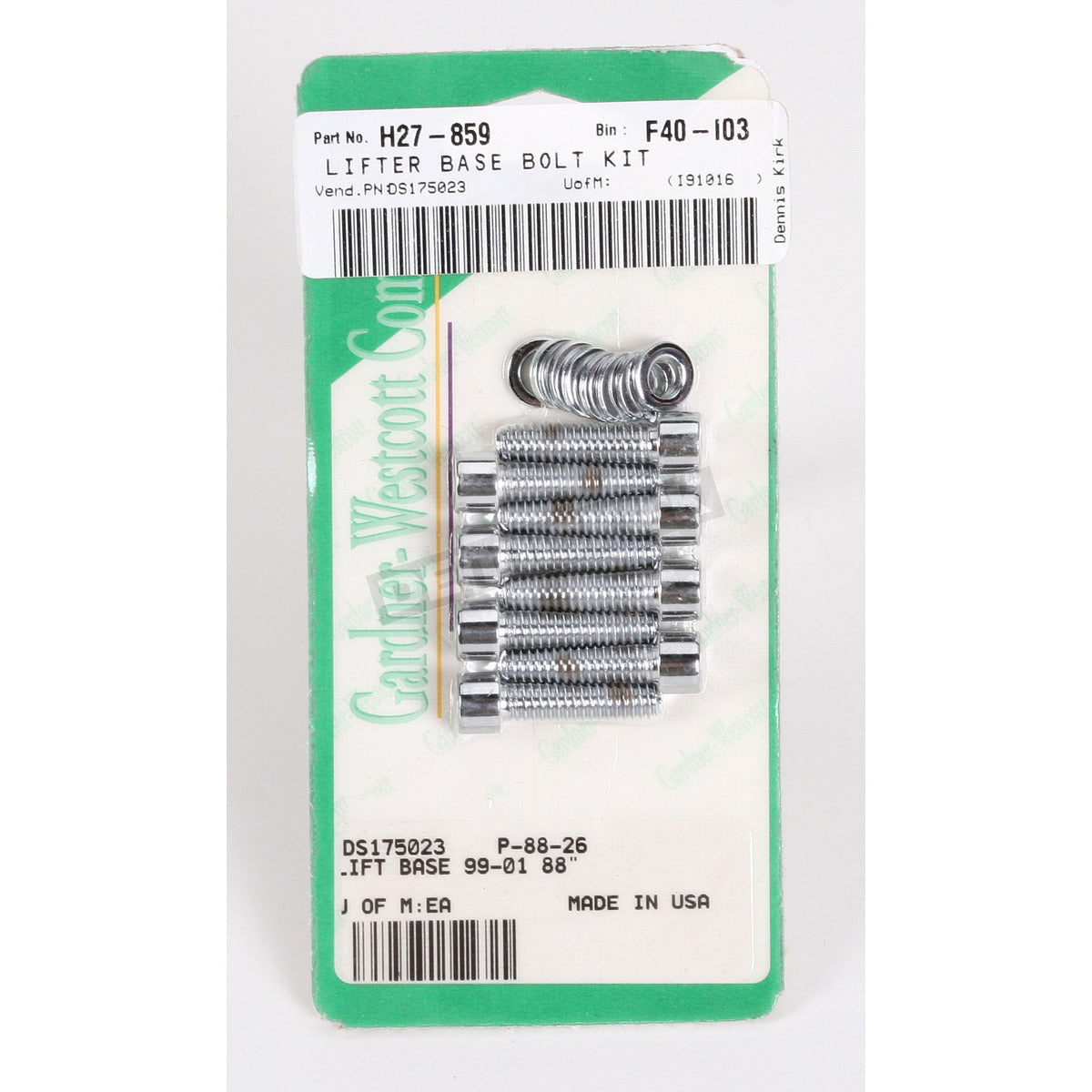 Gardner-Westcott GWP8826 Lifter Base 1999up 88cu Twin Cam - CC1I