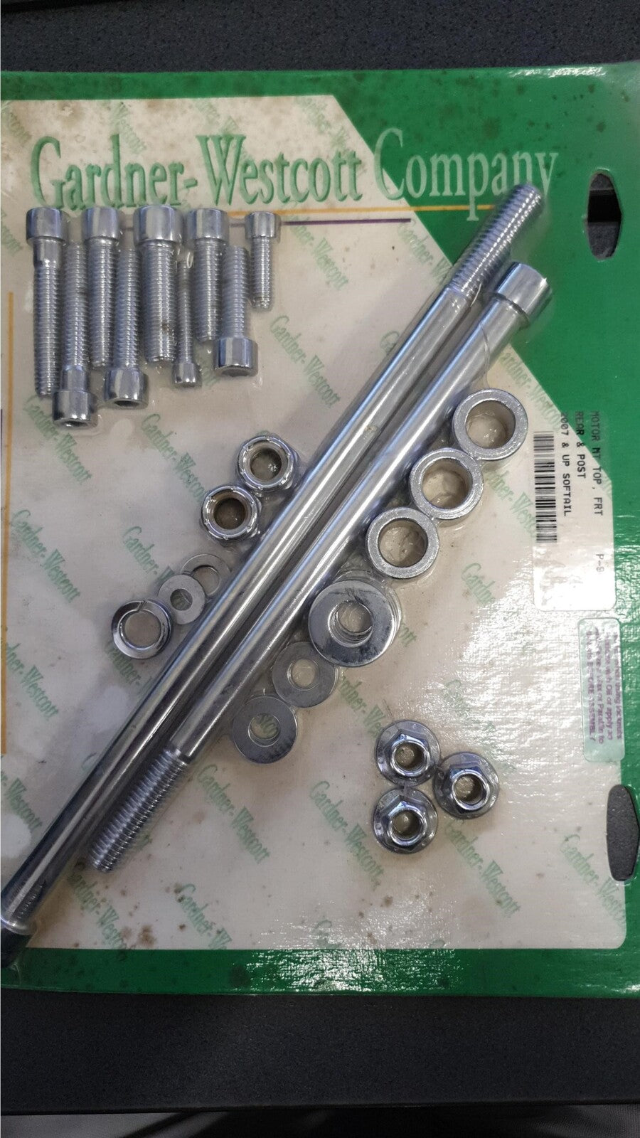 Gardner-Westcott GWP9619 Motor Mount for Top/ Front & Rear 07 Softail (Top/ Front and Rear Post with Spacers) - CC1I