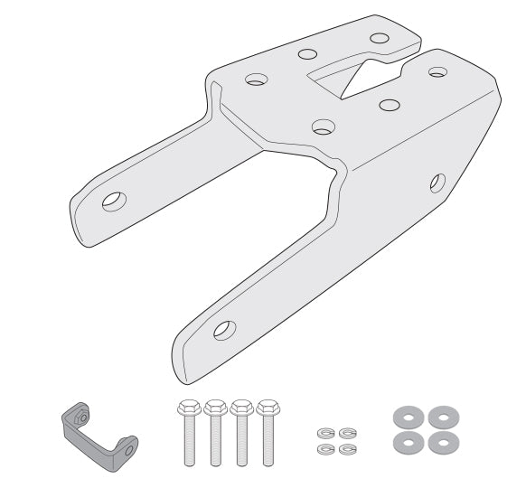 Givi 4130KIT Rear Rack Hardware Kit for Kawasaki Ninja 1000 SX 20-23