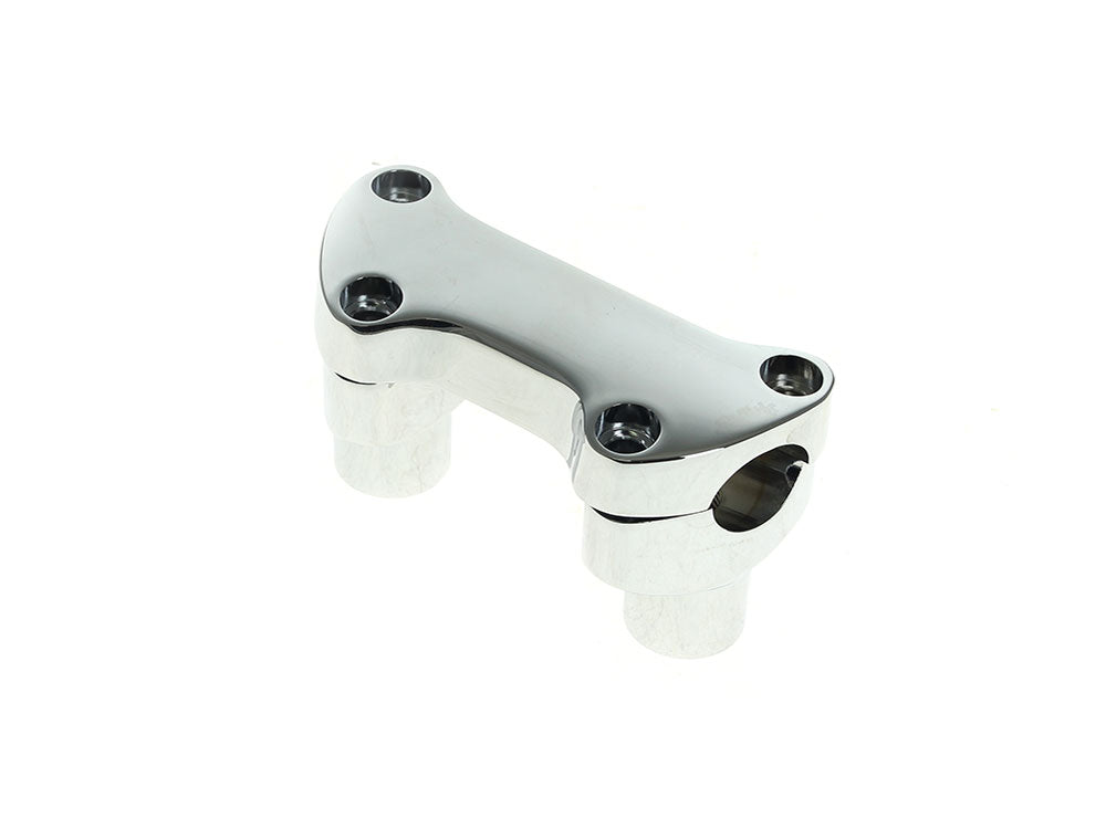 RSS HAR-04-589 2" Straight Risers Chrome w/Top Clamp & Hardware for 1" Handlebars