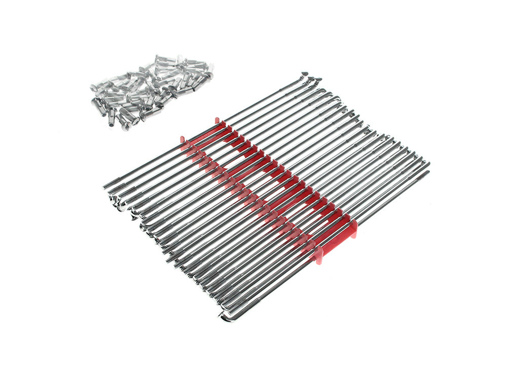 RSS HAR-10-736 21" Spokes Chrome for Original Style H-D Drop Center Rims when used in conjunction w/Harley-Davidson 36-96 Style Wide Glide Front Hub