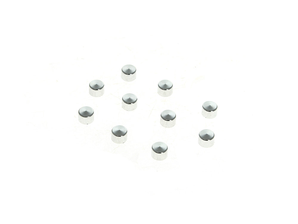 RSS HAR-2440 Kool Kaps Chrome for 1/4" Socket Head Bolt (10 Pack)