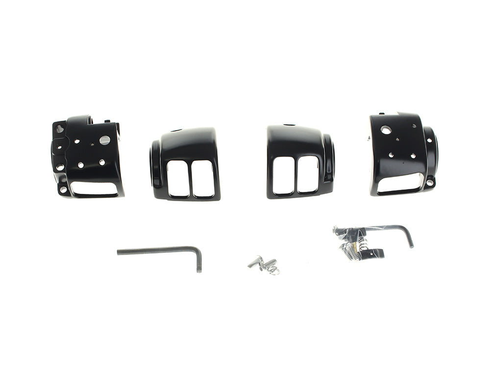 RSS HAR-26-067BK Handlebar Control Kit Black for Single Disc Harley-Davidson Big Twin 96-10/Sportster 96-03 Models