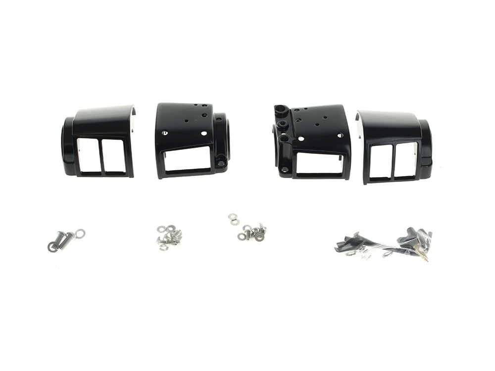 RSS HAR-26-213BK Handlebar Control Kit Black for Single Disc Harley-Davidson Big Twin/Sportster 82-95 Models