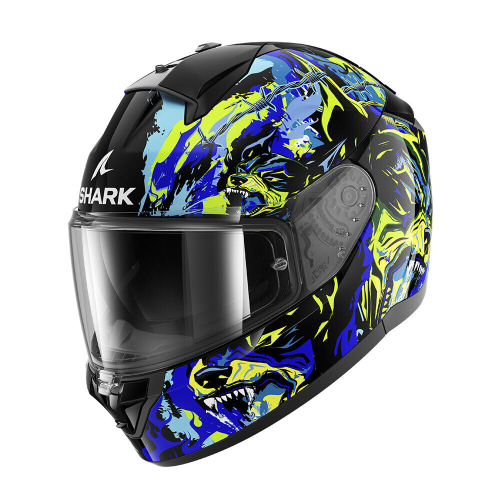 Shark Ridill 2 Raging Beast Black/Blue/Green Helmet