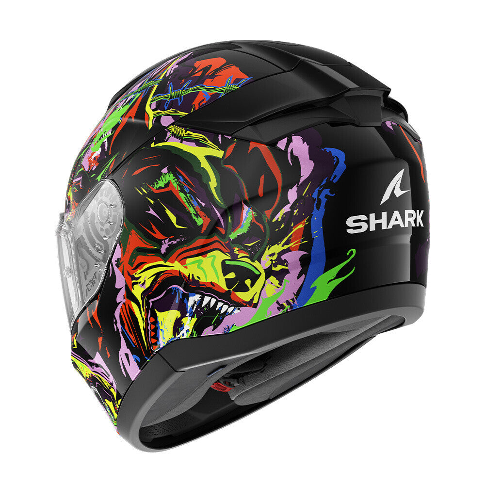 Shark Ridill 2 Raging Beast Black/Violet/Yellow Helmet
