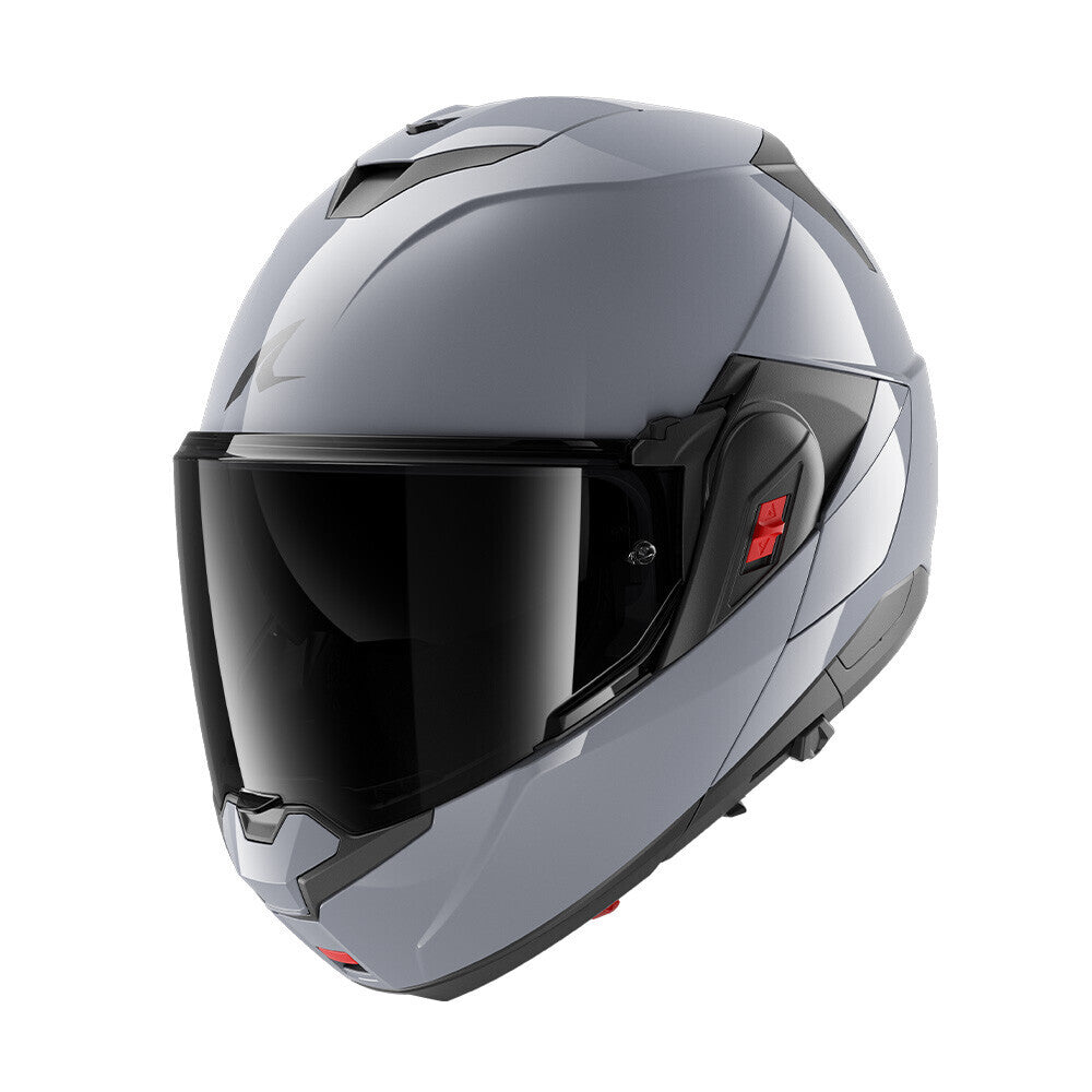 Shark OXO Dark Shadow Gun Silver Helmet