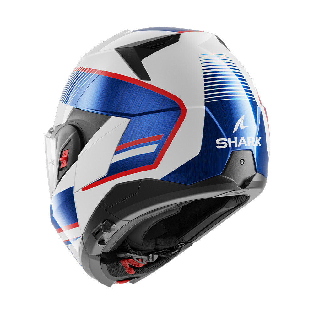 Shark OXO Sikter White/Chrome/Blue Helmet