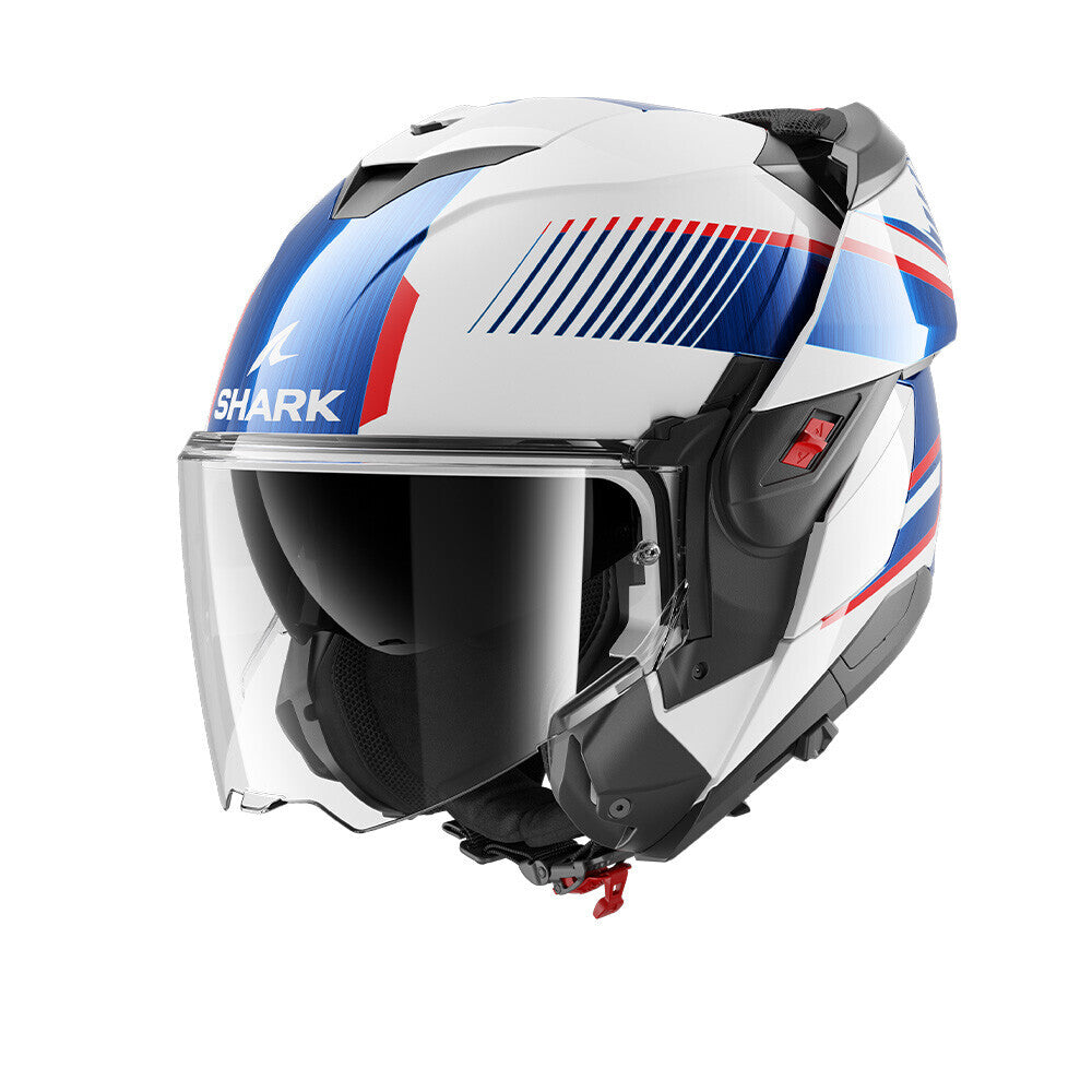 Shark OXO Sikter White/Chrome/Blue Helmet