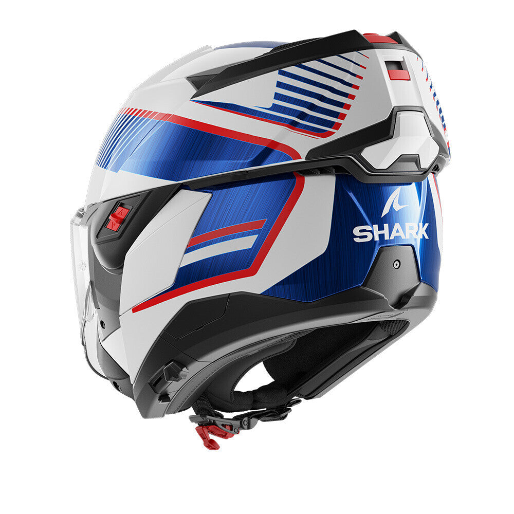 Shark OXO Sikter White/Chrome/Blue Helmet