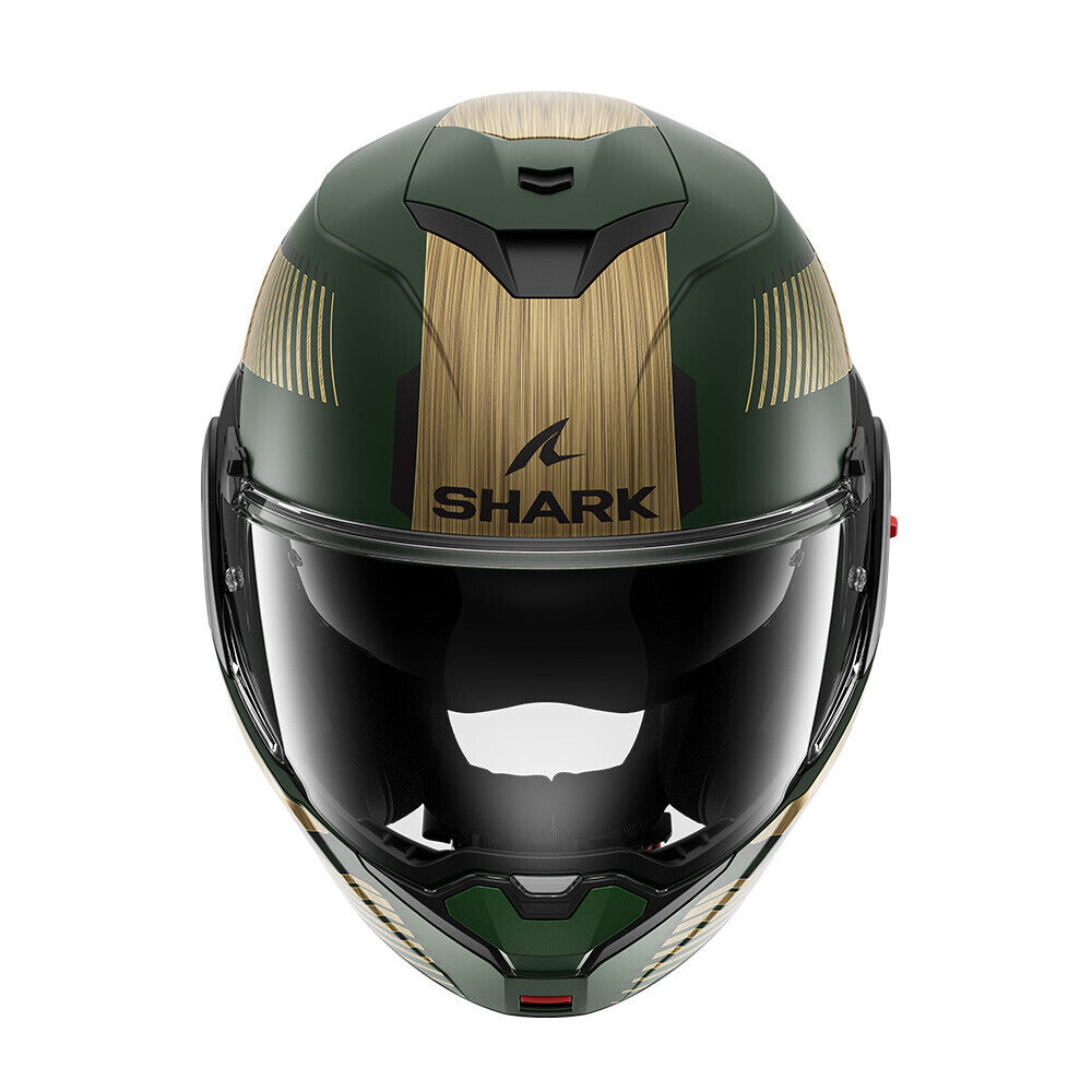 Shark OXO Sikter Matte Green/Chrome Gold Helmet
