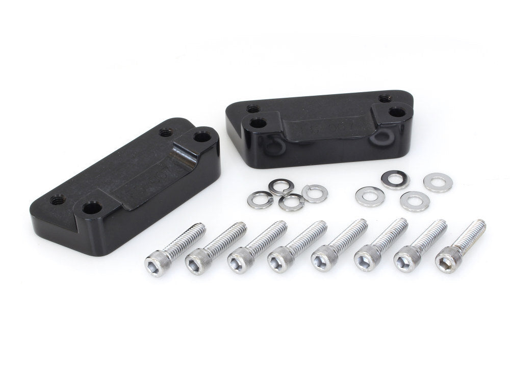 Hawg Halters Inc HHI-FSK-A07 Fender Spacer Kit Black for Harley-Davidson Touring 84-13 w/21" or 23" OEM Fender