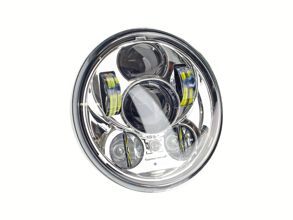 Hoglights HOG-4057CAIN-CHR 5-3/4" LED Headlight Insert Chrome for H-D Street 500/Street 750/Indian Scout/Scout Sixty/Scout Bobber w/5-3/4" Headlight