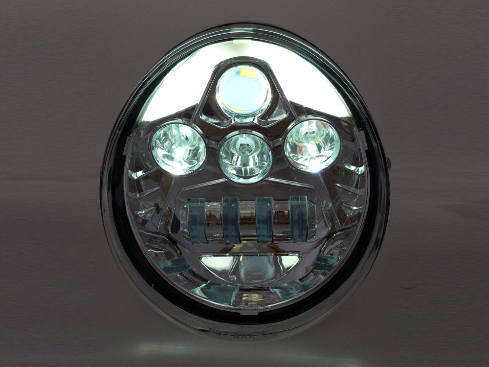 Hoglights HOG-5570VRP-CHR 5-3/4" LED Headlight Insert w/DRL Chrome for Night Rod Special 12-17/Muscle 09-17