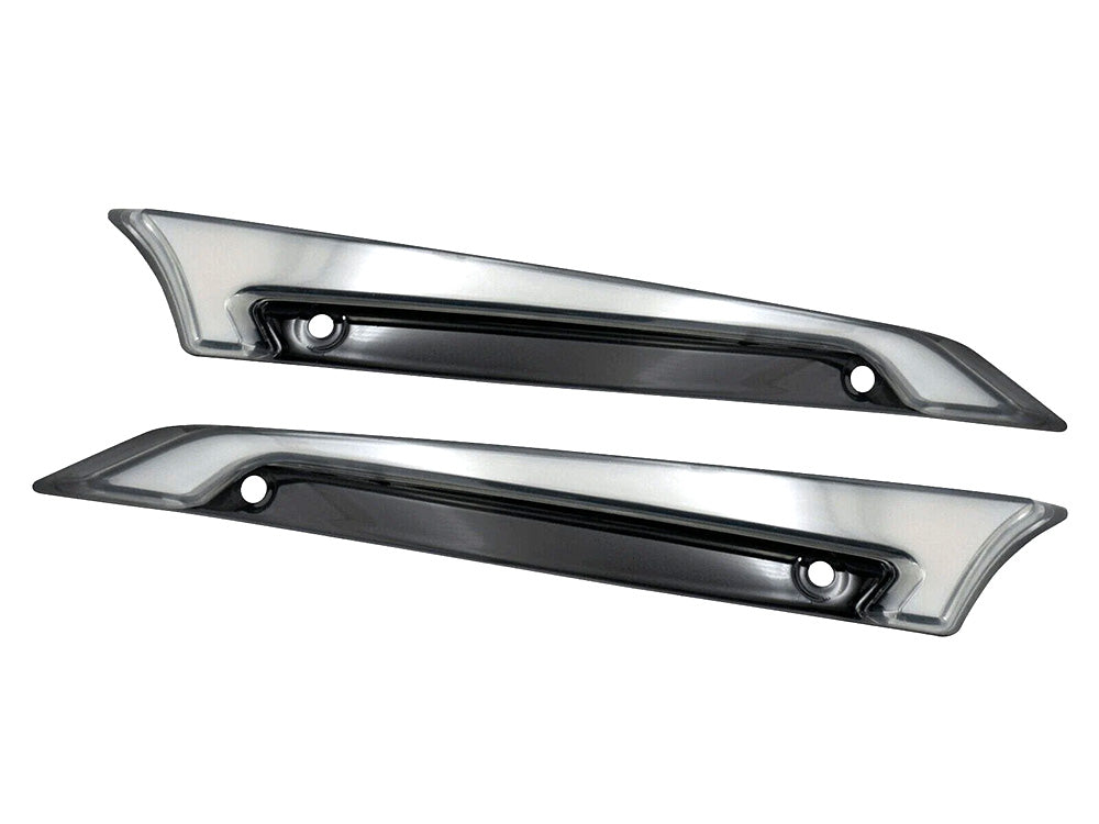 Hoglights HOG-FFXDWTRG15 LED FusionFX Windshield Trim Smoke Lens & Black Housing w/Amber Turn & White Run for Road Glide 15-23