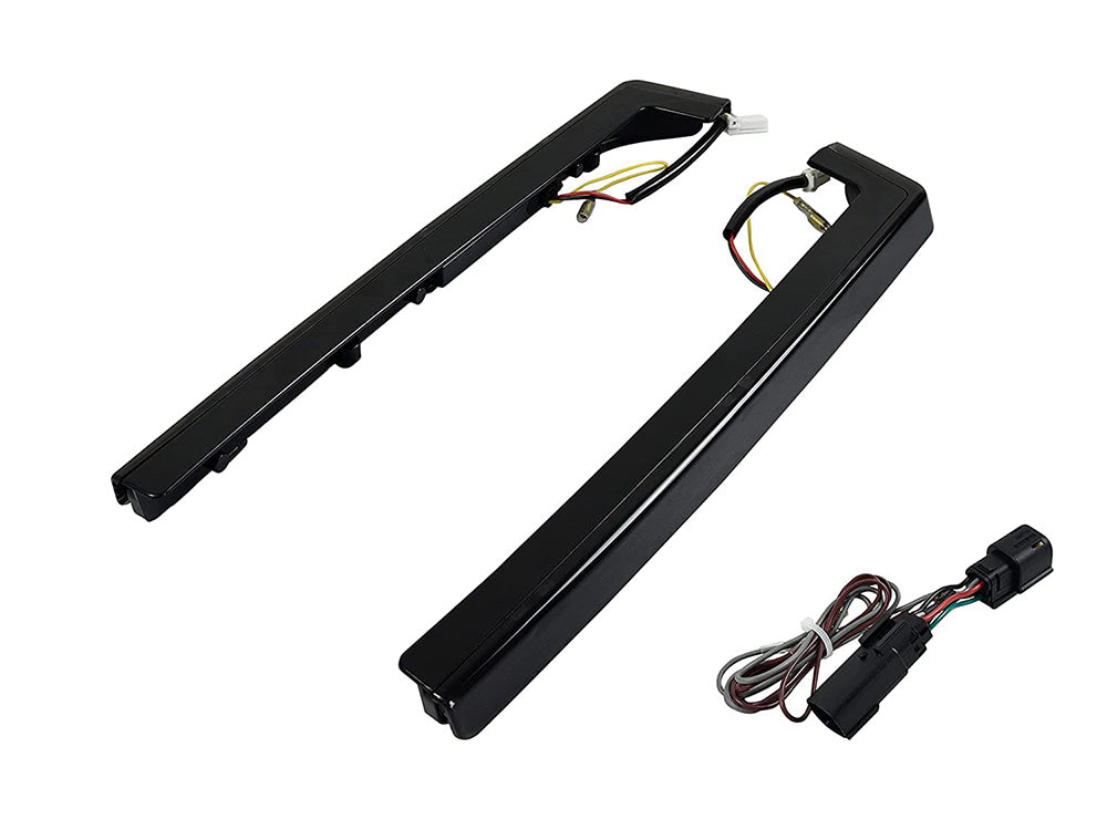 Hoglights HOG-HLTPSMS LED Tour Pak Arms w/Amber Turn/Red Run/Brake & Black Housing w/Smoke Lens for Touring 14-Up