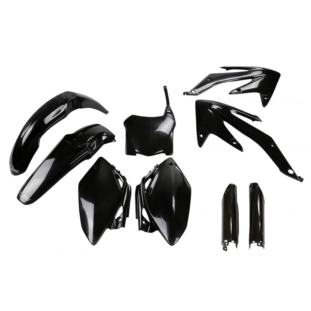 UFO Full Plastics Kit Black for Honda CRF 450 R 2008