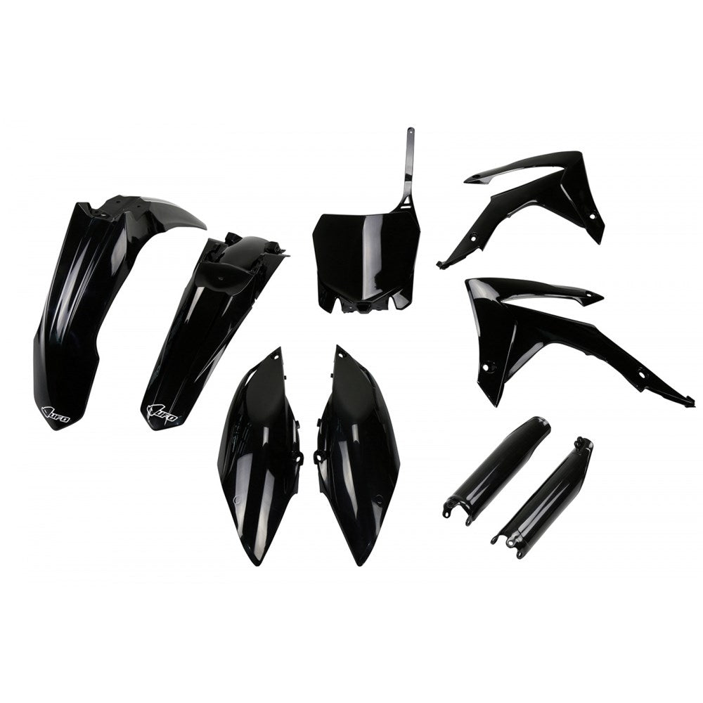 UFO Full Plastics Kit Black for Honda CRF 250 R 14-17/CRF 450 R 13-16