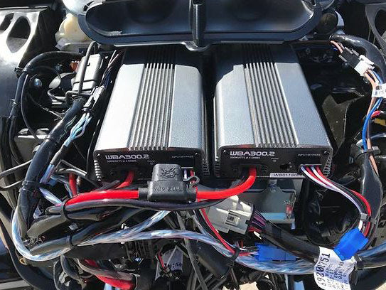 Hogtunes HT-BIG-PIG-SG Wild Boar 600 Watt Amp x 4 Speaker Kit & Saddlebag Lids for Harley-Davidson Street Glide 14-23