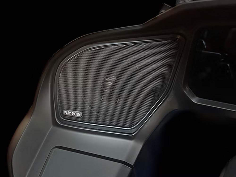 Hogtunes HT-WBA-RG-GRILL-24 Upgraded Metal Mesh Speaker Grills Black for Harley-Davidson Road Glide 24-Up