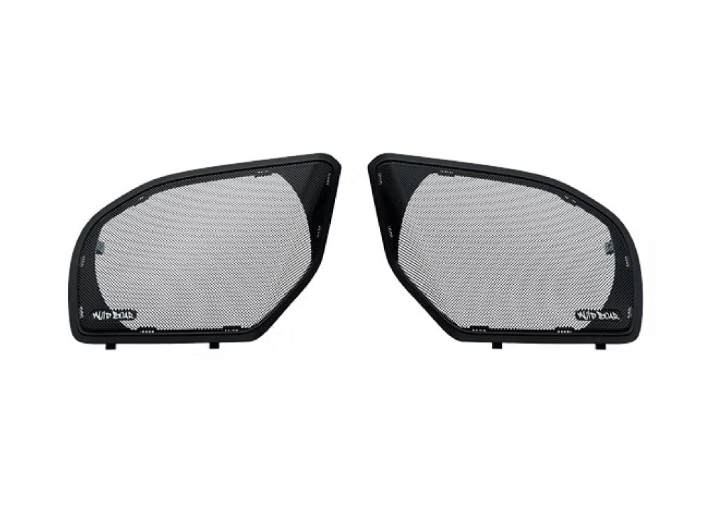 Hogtunes HT-WBA-RG-GRILL-24 Upgraded Metal Mesh Speaker Grills Black for Harley-Davidson Road Glide 24-Up