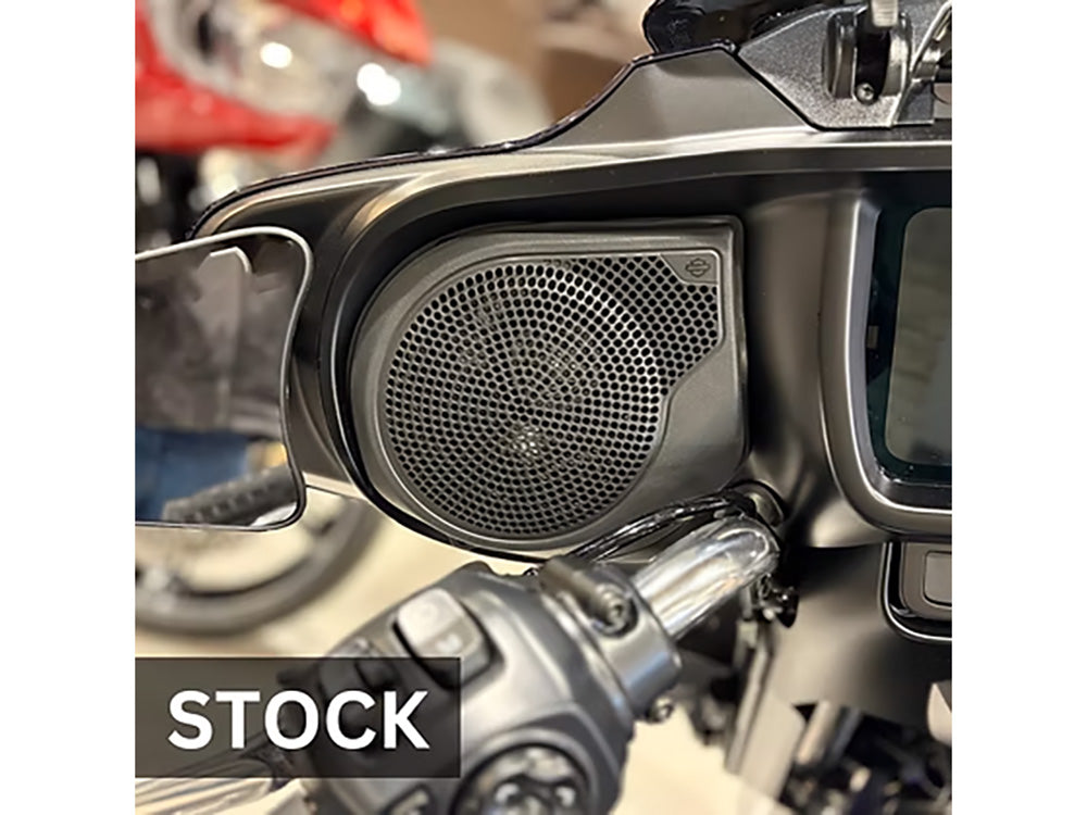 Hogtunes HT-WBA-SG-GRILL-24 Upgraded Metal Mesh Speaker Grills Black for Harley-Davidson Street Glide 24-Up