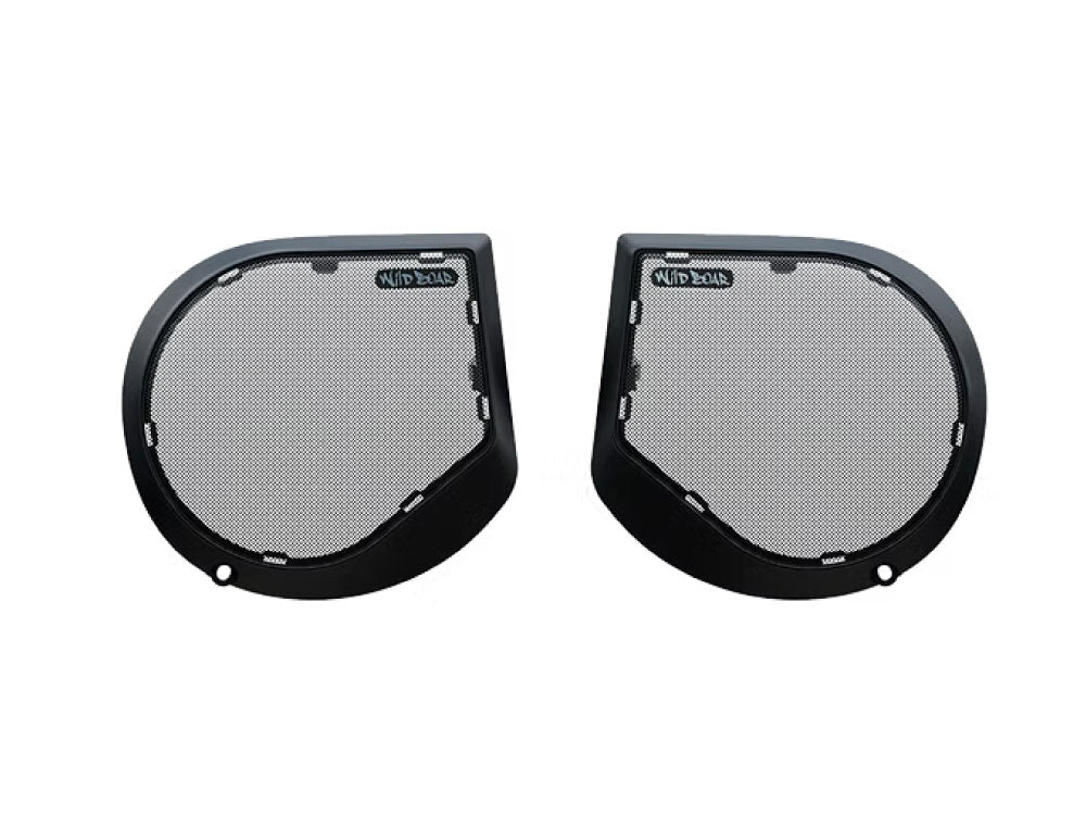 Hogtunes HT-WBA-SG-GRILL-24 Upgraded Metal Mesh Speaker Grills Black for Harley-Davidson Street Glide 24-Up