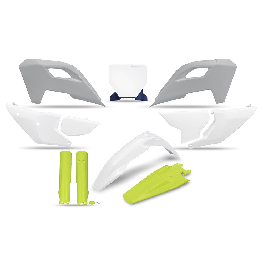UFO Plastics Kit OEM Colours for Husqvarna TC 125/250/TX 300/FC 250/350/450/FX 350/450 2023