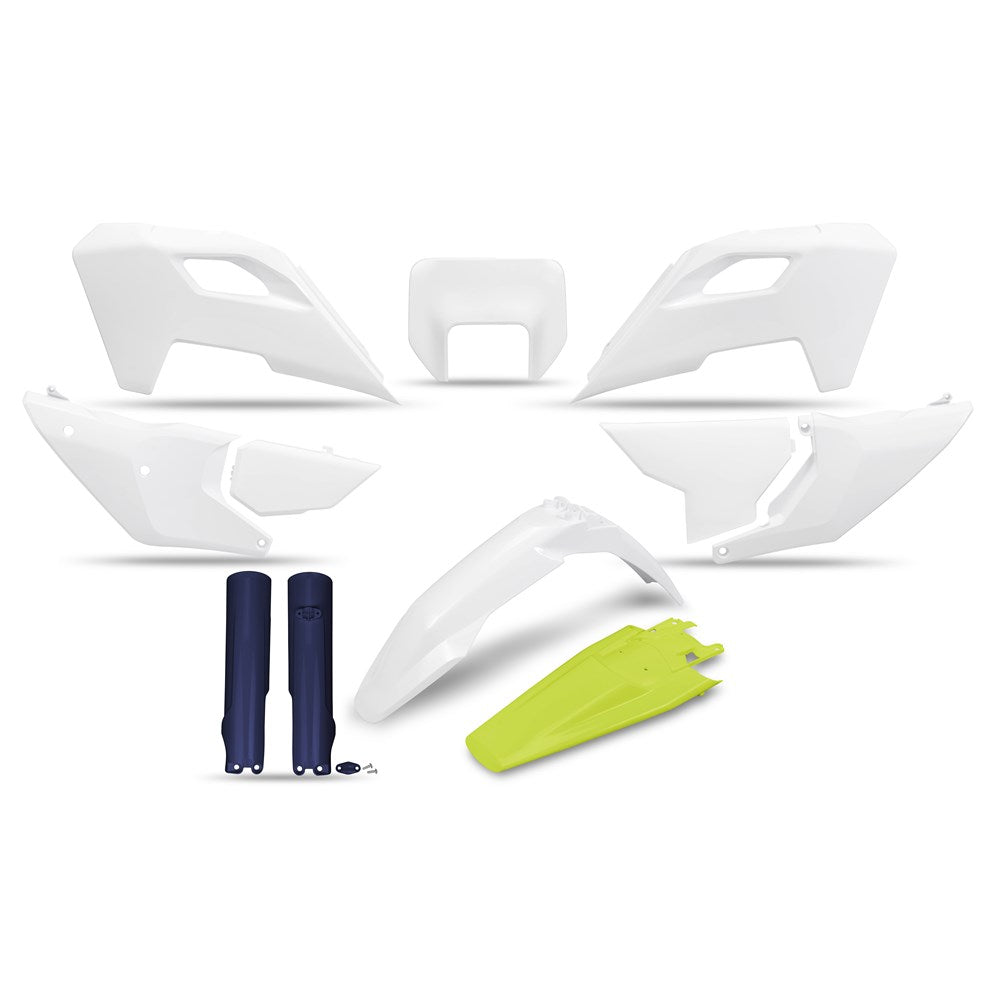 UFO Plastics Kit OEM Colours w/Headlight Shroud for Husqvarna TE 125/250/300/FE 250/300/350/450/501 24-25