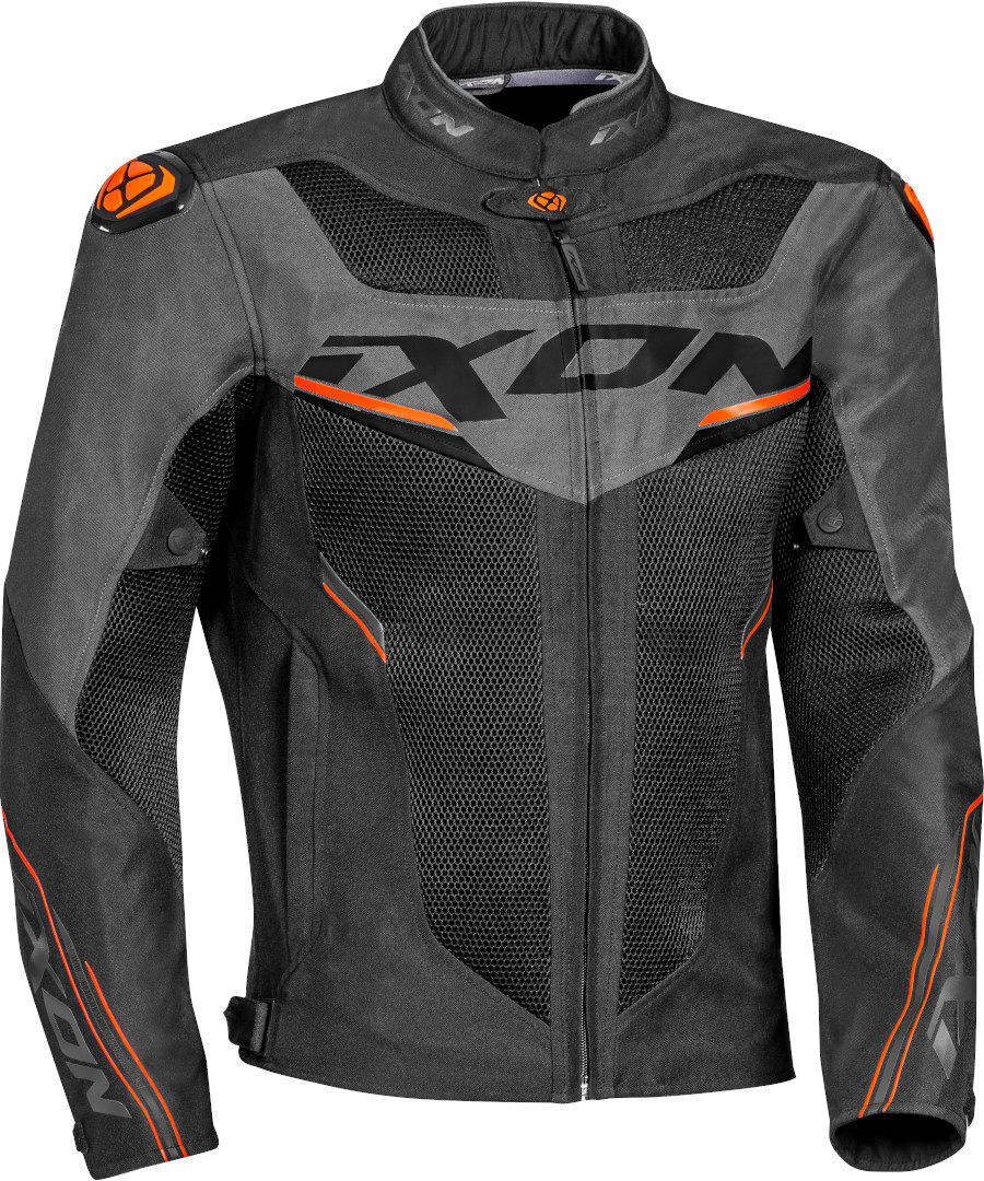 Ixon Draco Black/Anthracite/Orange Textile Jacket - EasyR