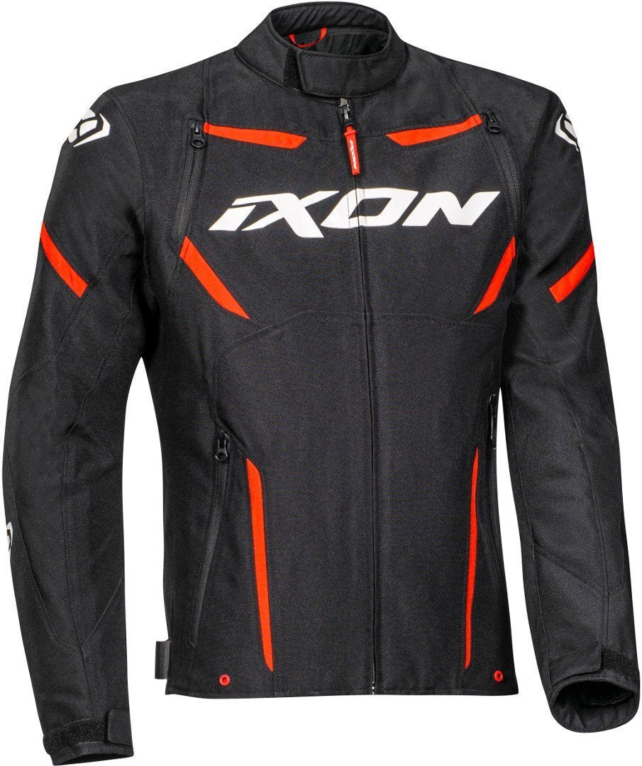 Ixon Striker Black/White/Red Textile Jacket - EasyR