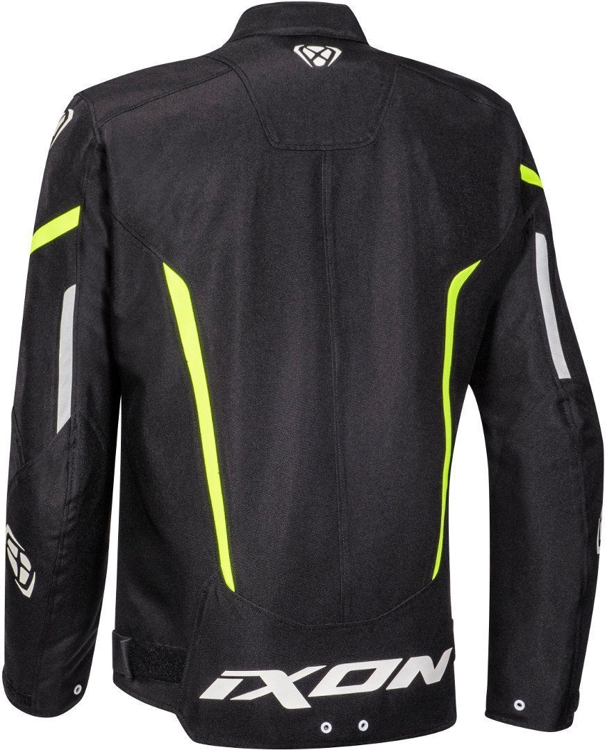 Ixon Striker Black/White/Yellow Textile Jacket - EasyR