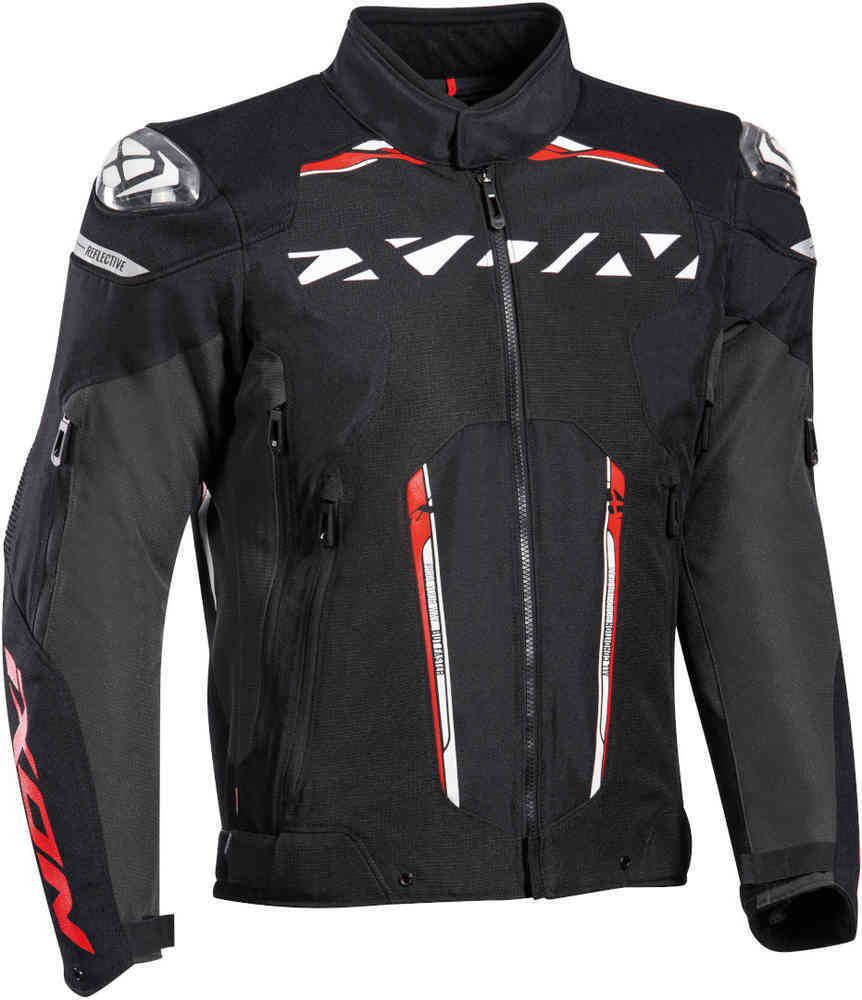 Ixon Blaster Black/White/Red Textile Jacket - EasyR