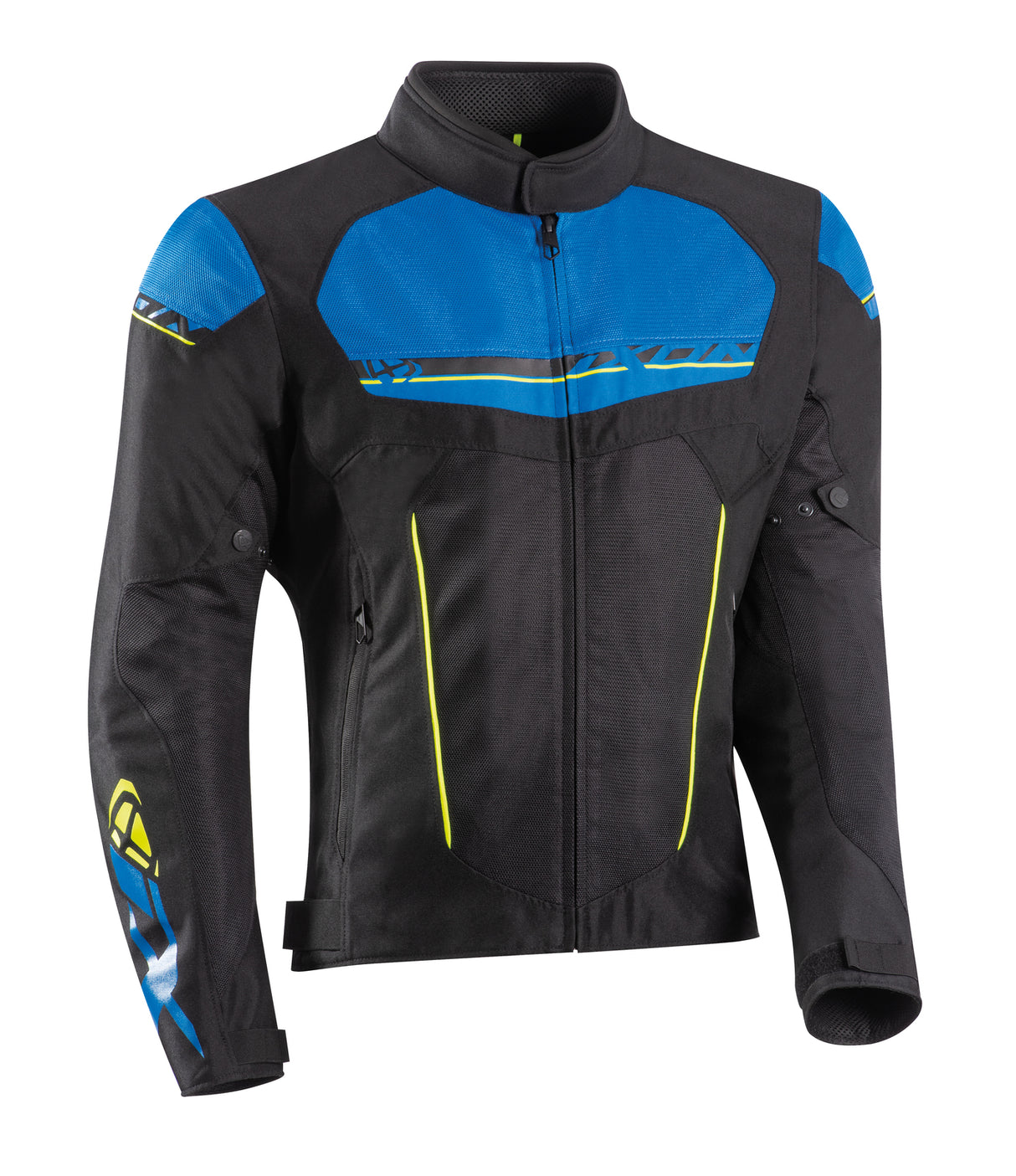 Ixon T-Rex Black/Blue/Yellow Textile Jacket - EasyR