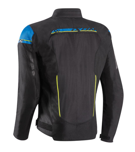 Ixon T-Rex Black/Blue/Yellow Textile Jacket - EasyR