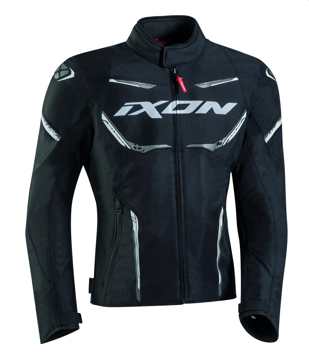 Ixon Striker Air WP Black/White Textile Jacket - EasyR