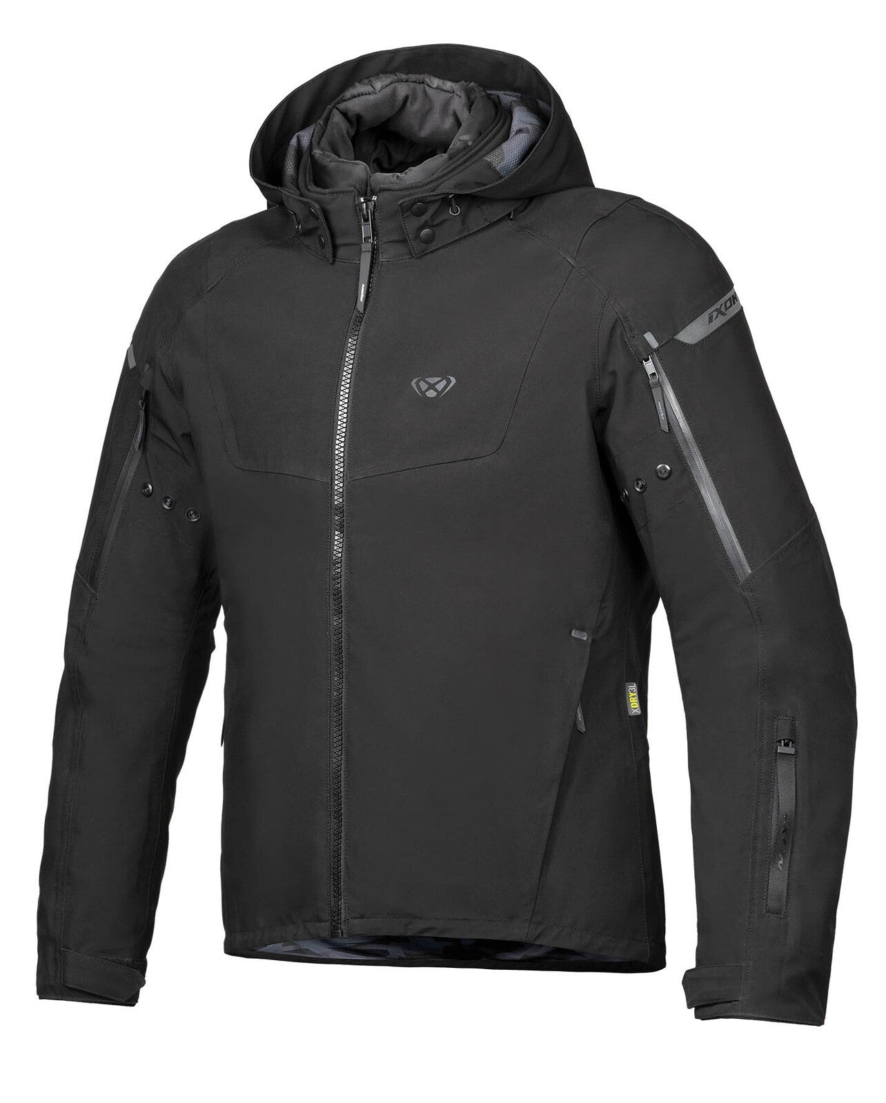 Ixon Burning Black Textile Hoodie Jacket - EasyR
