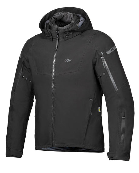 Ixon Burning Black Textile Hoodie Jacket - EasyR