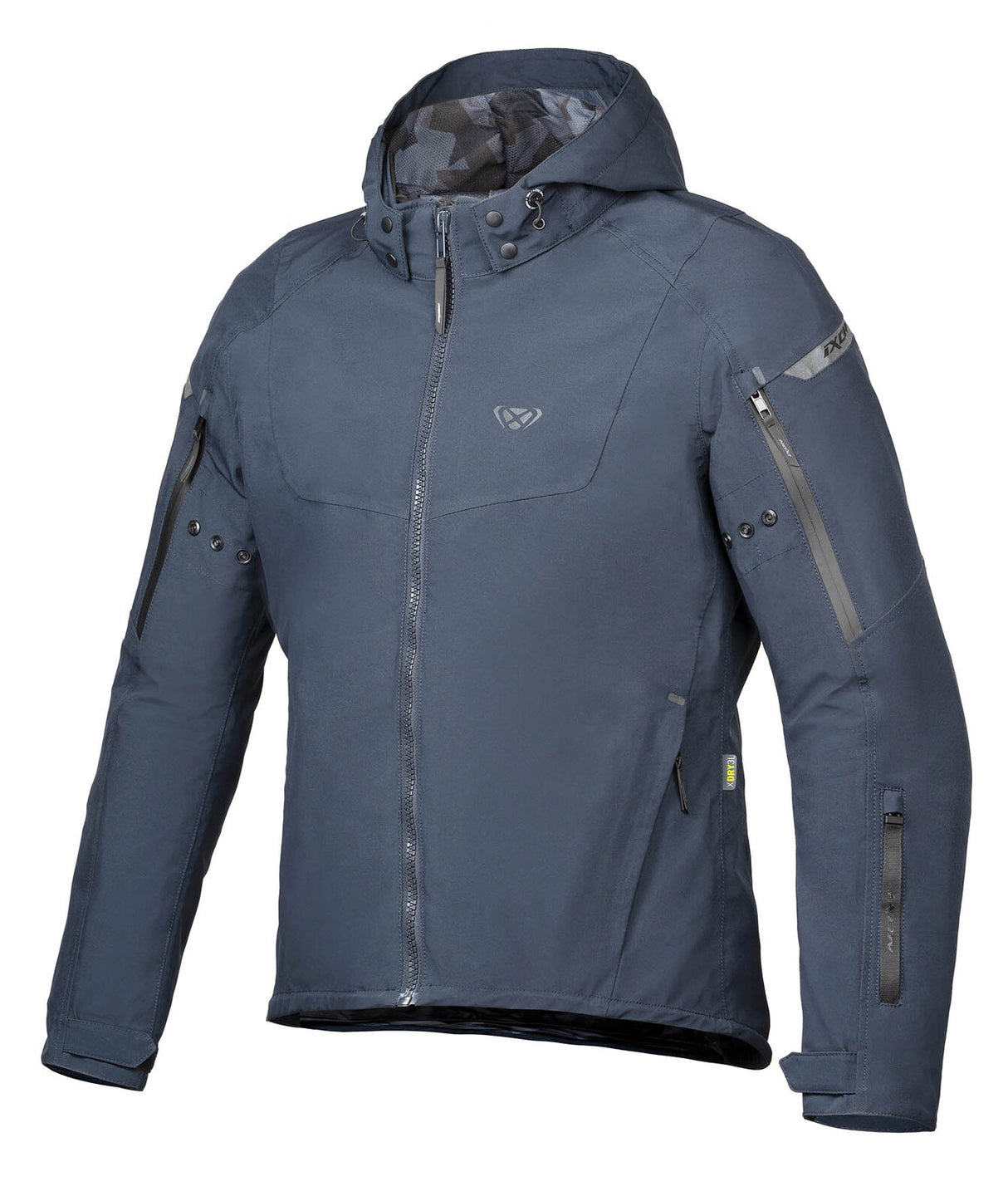 Ixon Burning Navy Textile Hoodie Jacket - EasyR