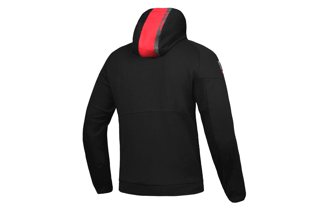 Ixon Touchdown Black/Red Textile Hoodie Jacket - EasyR