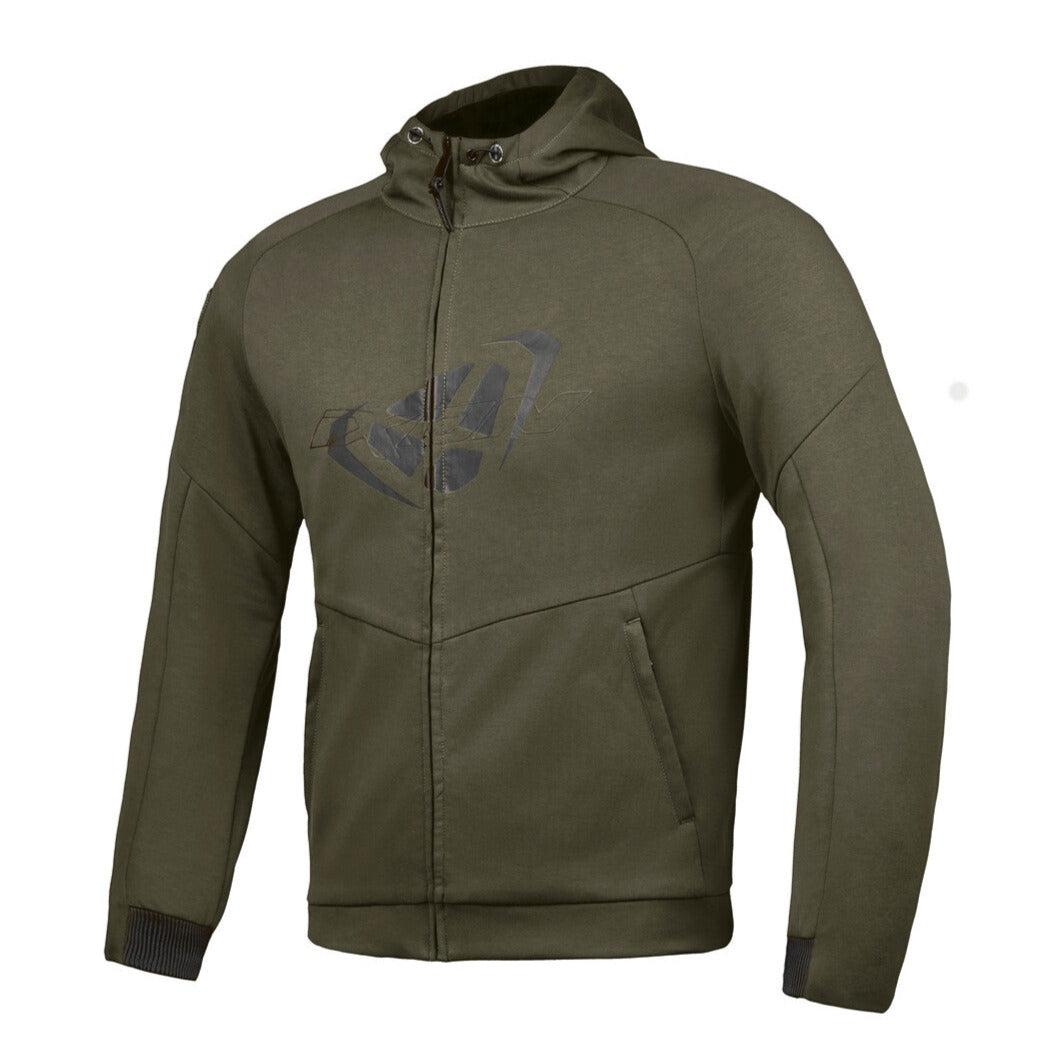 Ixon Touchdown Khaki/Black Textile Hoodie Jacket - EasyR