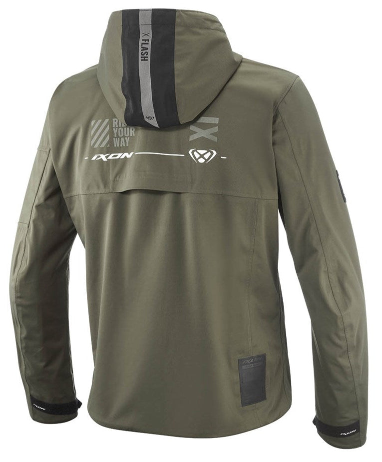 Ixon M-Quarter Khaki/Black Textile Hoodie Jacket