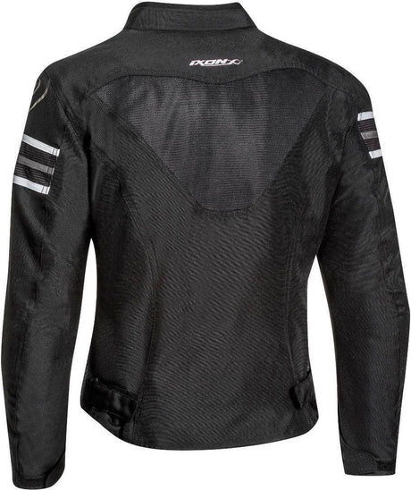 Ixon Ilana Lady Black/White Textile Womens Jacket - EasyR