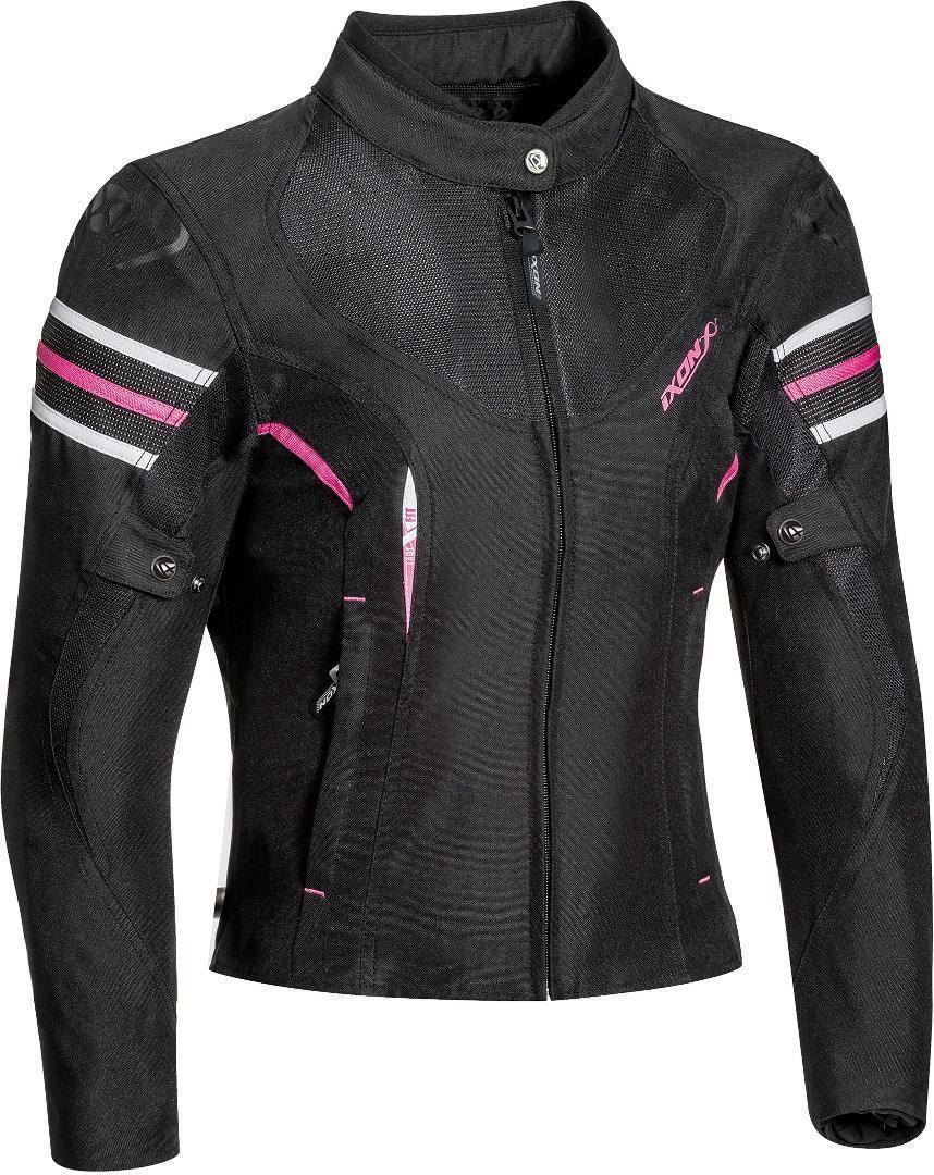 Ixon Ilana Lady Black/White/Fuchsia Textile Womens Jacket - EasyR