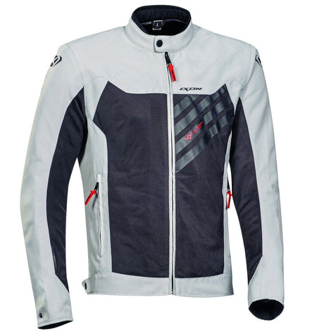 Ixon Orion Lady Anthracite/Grey/Red Textile Womens Jacket - EasyR