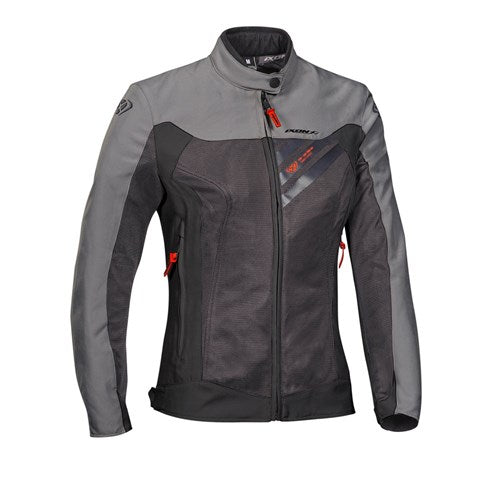 Ixon Orion Lady Anthracite/Grey/Red Textile Womens Jacket