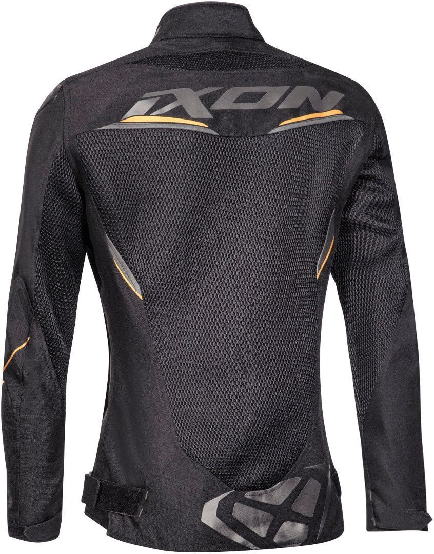 Ixon Draco Lady Black/White/Gold Textile Womens Jacket - EasyR