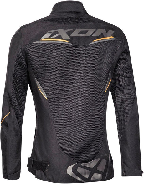 Ixon Draco Lady Black/White/Gold Textile Womens Jacket - EasyR