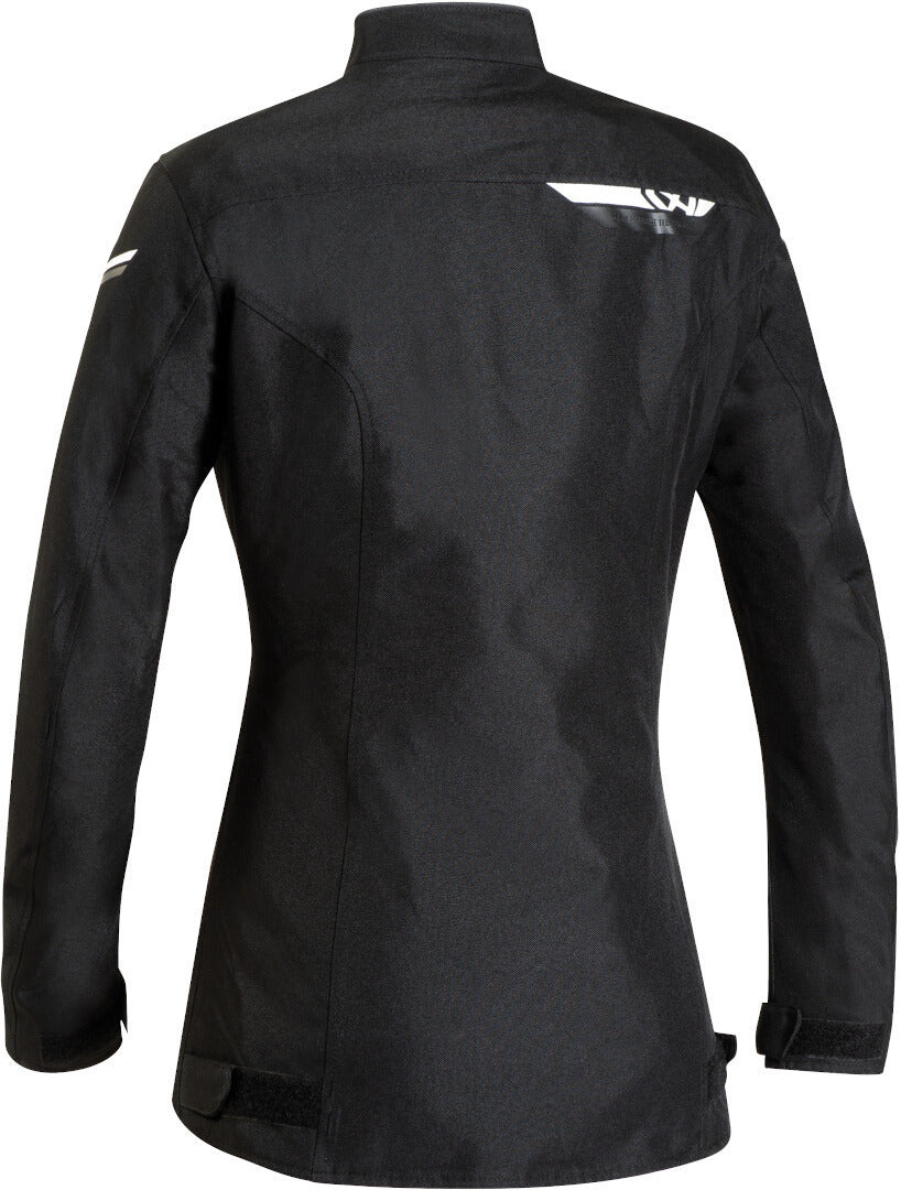 Ixon Slash Lady Black/White Textile Womens Jacket - EasyR