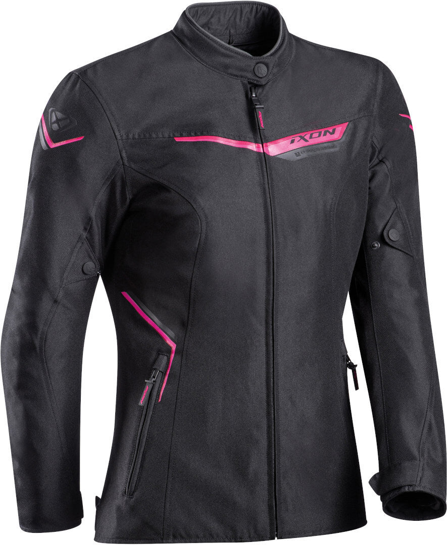 Ixon Slash Lady Black/Fuchsia Textile Womens Jacket - EasyR